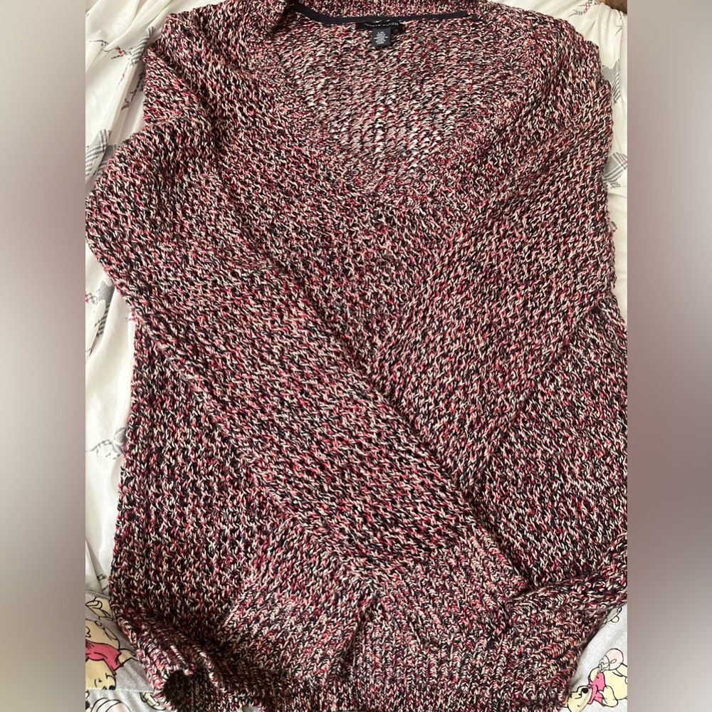 Tommy Hilfiger Red and Black Sweater